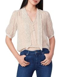 PAIGE - Esta Silk Blouse - Lyst