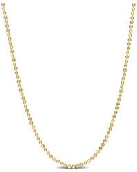 Italian Silver - 18K Over Ball Chain Necklace - Lyst