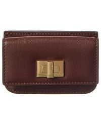 Fendi - Way Leather Card Holder - Lyst