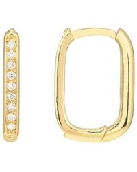 HAWLEY ST - 14K 0.12 Ct. Tw. Diamond Geometric Earrings - Lyst