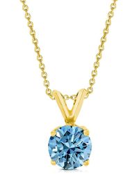 Amairah - 14K 2.00 Ct. Tw. Lab-Grown Diamond Solitaire Pendant Necklace - Lyst