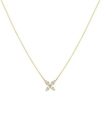 Sabrina Designs - 14K 0.16 Ct. Tw. Diamond Butterfly Necklace - Lyst