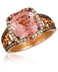 Le Vian - 14k Rose Gold 3.42 Ct. Tw. Diamond & Morganite Ring - Lyst