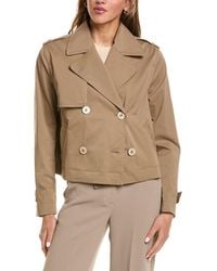 Fleurette - Cropped Trench Coat - Lyst