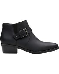 Clarks - Collection Black Oily Lea Boot - Lyst