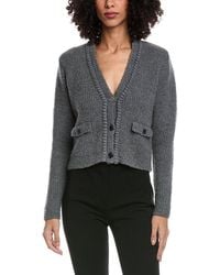 FRAME - Frame Cropped Wool-Blend Cardigan - Lyst