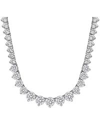 Rina Limor - 22.30 Ct. Tw. Created Sapphire Tennis Necklace - Lyst