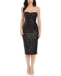 Dress the Population - Shailene Midi Dress - Lyst