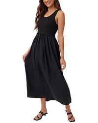 Bella Dahl - Linen-Blend Midi Dress - Lyst