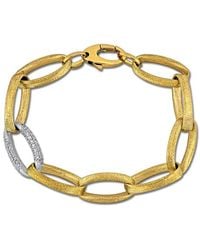 Rina Limor - Two-Tone Diamond Link Bracelet - Lyst