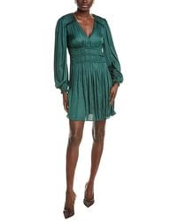 Maje - Plisse Satin Mini Dress - Lyst