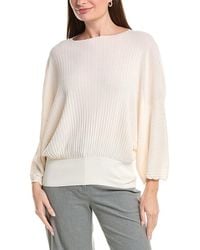 Lafayette 148 New York - Pleated Dolman Silk Sweater - Lyst