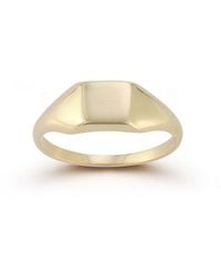 Ember Fine Jewelry - 14k Dainty Signet Ring - Lyst