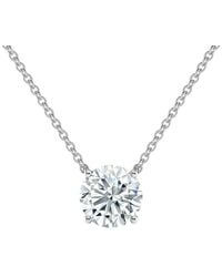 Sabrina Designs Lab Grown Diamonds - 14K 5.00 Ct. Tw. Lab-Grown Diamond Solitaire Necklace - Lyst