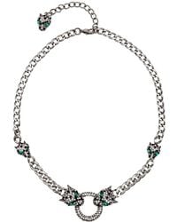 Eye Candy LA - Luxe Collection Double Leopard Necklace - Lyst