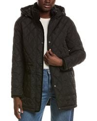 Laundry by Shelli Segal - Snowchic Diamond Quilt Coat - Lyst