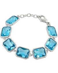Savvy Cie - 18k Plated Cz Dangle Bracelet - Lyst