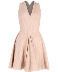 Alaïa - Alaïa Printed Mini Halter Neck Flared Dress (authentic Pre-loved) - Lyst