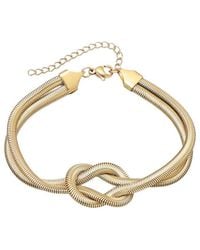 Adornia - Tarnish Resistant 18K Plated Knot Bracelet - Lyst