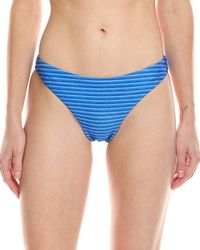 MILLY - Margot Striped Bikini Bottom - Lyst
