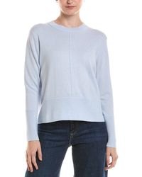 Forte - Exposed Seam Crewneck Cashmere Sweater - Lyst