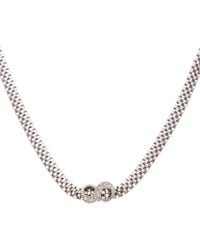 Meshmerise - 18K 0.06 Ct. Tw. Diamond Necklace - Lyst