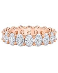 Lab Grown Diamonds - 14K Rose 4.50 Ct. Tw. Lab-Grown Diamond Ring - Lyst