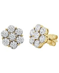 Sabrina Designs - 14K 0.72 Ct. Tw. Diamond Cluster Stud Earrings - Lyst
