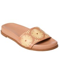 Jack Rogers - Somerset Raffia & Leather Sandal - Lyst