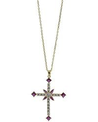 Ebru Jewelry - Protection & Luck Cz Pendant Necklace - Lyst