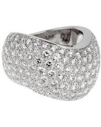 Cartier - 18K 5.00 Ct. Tw. Diamond Cocktail Ring (Authentic Pre-Owned) - Lyst