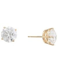 Lab Grown Diamonds - 14K 4.00 Ct. Tw. Lab-Grown Diamond Studs - Lyst