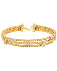 Meshmerise - 18K Over 0.1 Ct. Tw. Diamond Mesh Bangle - Lyst