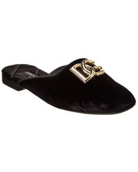Dolce & Gabbana - Velvet Mule - Lyst
