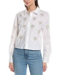 NVLT - Poplin Beaded Shirt - Lyst