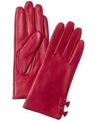 Phenix - Bow Cashmere-Lined Leather Gloves - Lyst