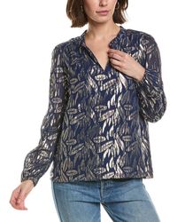 Lilly Pulitzer - Giana Silk-Blend Top - Lyst