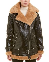 Avec Les Filles Oversized Coat - Brown