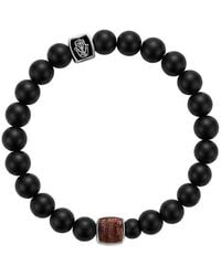 Karma and Luck - Birthstone Plated Garnet Stretch Bracelet - Lyst