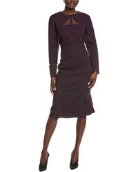 Akris - Wool Midi Dress - Lyst