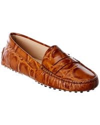 Tod's - Gommino Leather Loafer - Lyst