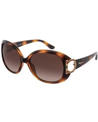 Ferragamo - Sf668s 57mm Sunglasses - Lyst