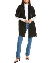 Amicale Cashmere - Fringe Jersey Cashmere Travel Wrap - Lyst