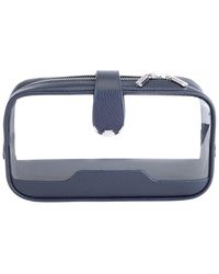 ROYCE New York - New York Leather Clear Double-Sided Leather Cosmetic Case - Lyst
