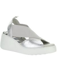 Fly London - Daif Metallic Leather Sandal - Lyst