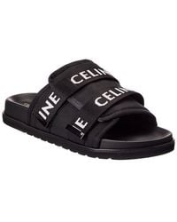 Celine - Strappy Jacquard Sandal - Lyst