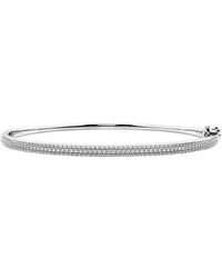 Lab Grown Diamonds - 14K 1.00 Ct. Tw. Lab Grown Diamond Bangle Bracelet - Lyst