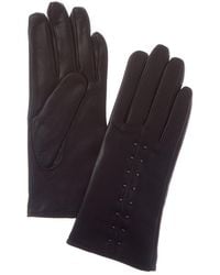 Sofiacashmere - Sofiacashmere Cashmere-Lined Nappa Leather Gloves - Lyst