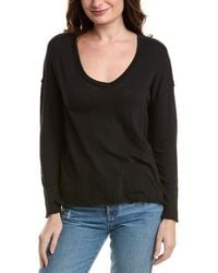 Project Social T - Mae Textured V-Neck Top - Lyst