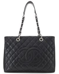CHANEL - Caviar Leather Grand Shopping Tote (Gst) (Authentic Pre-Loved) - Lyst